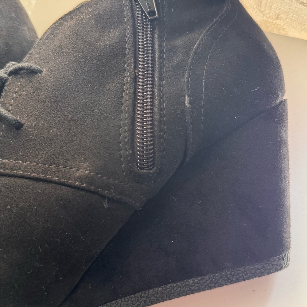 Universal Thread Black Wedge Booties - image 5